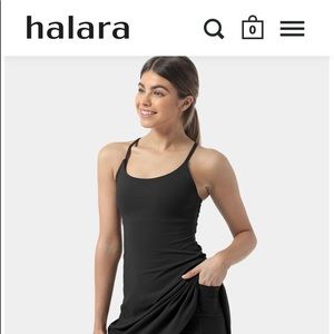 Halara tennis dress, NWT, never worn, black, sz S